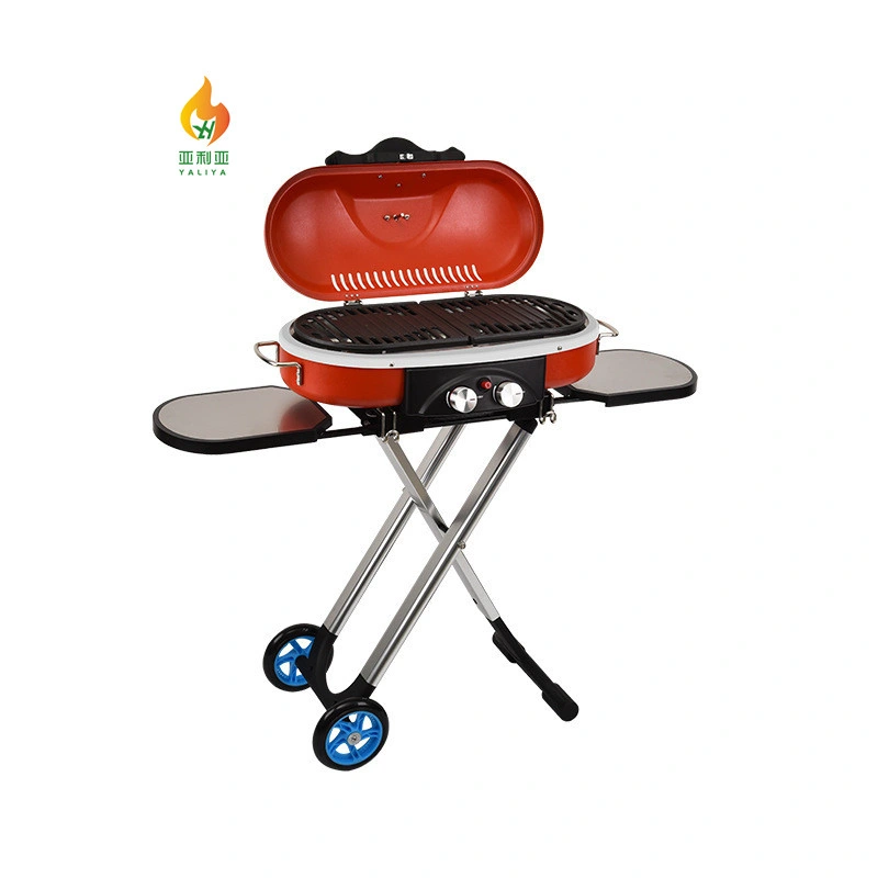 High quality/High cost performance New Design Foldable Portable Camping Stainless Steel Traveler Gas BBQ Grill--Won The 2021 China Manufacturing Excellence & Innovation Awards