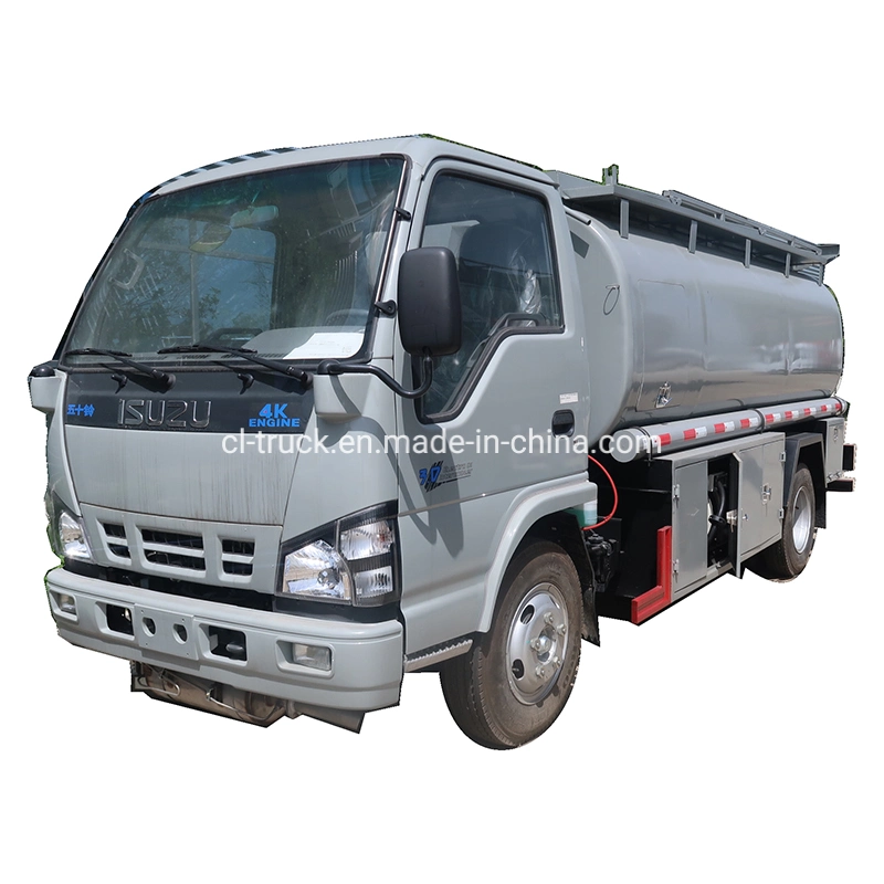 Japan Isuzu 600p 4000liters 5000liters 6000liters Oil Fuel Tank Truck for Sale