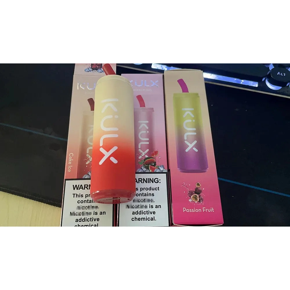 /OEM ODM Kulx Original de la bobina de malla 8000 Puff 18 ml 850mAh Batería recargable de 0% 2% 5% E cigarrillo desechable de bolitas de 8K Vape Pen