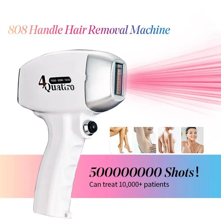 2023 New 4in1 ND YAG Laser+ 808 Diode Laser Hair Removal + IPL Skin Rejuvenation+RF Salon Beauty Equipment