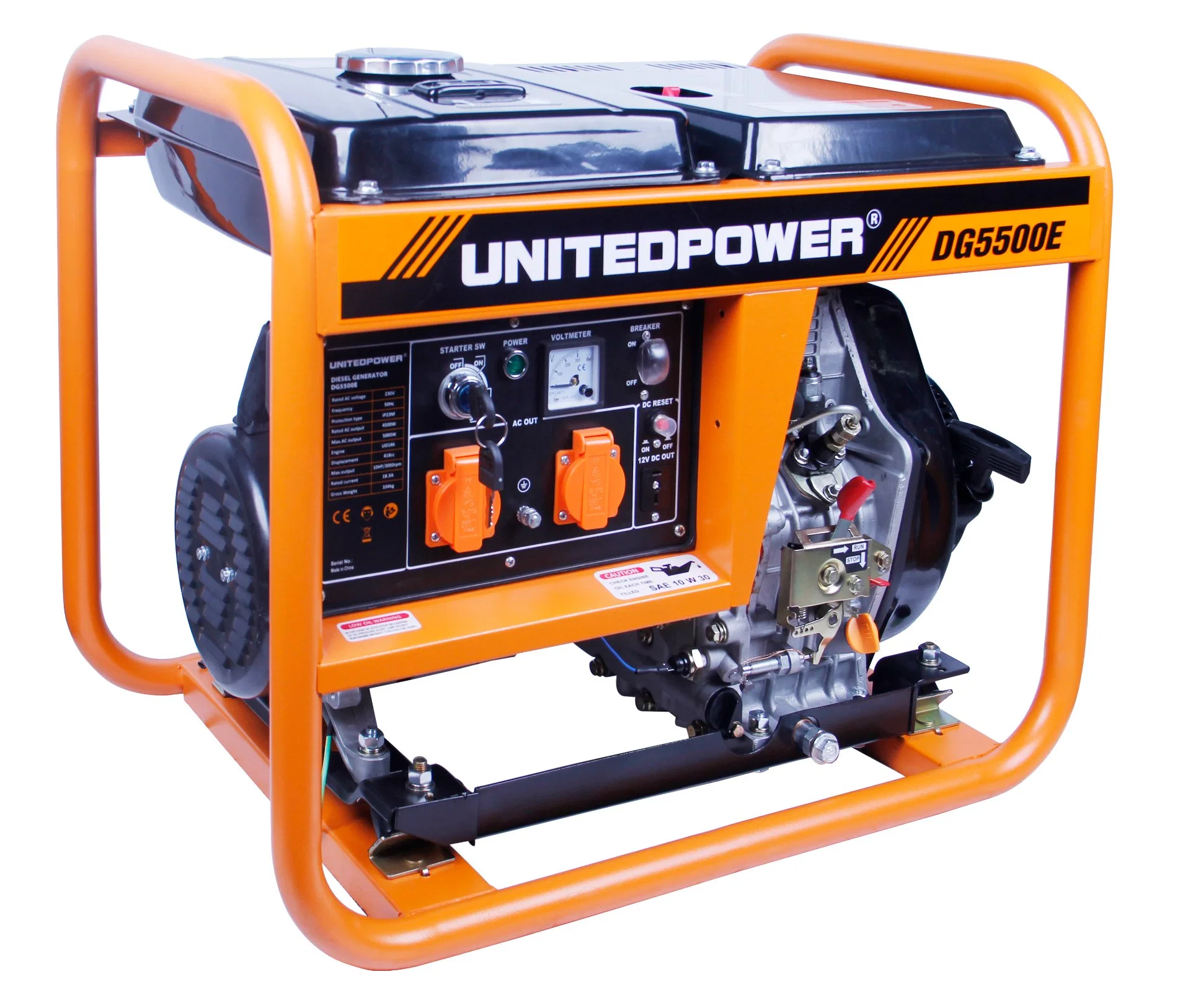 Unitedpower 200cc 5HP Air Cooled Auto Electric Portable Power Diesel Engine for Sale