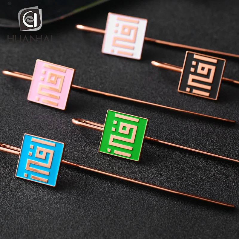 Customized Fashion Square Shape Stainless Steel Metal Bookmark Office Supply