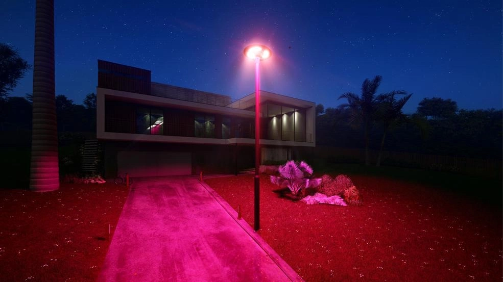 Ukisolar Wasserdichte Außenbeleuchtung Dämmerung zu Dawn RGB Garten Hof Startseite Dekorative LED-Solarleuchten