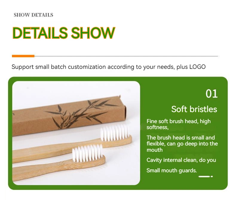 Natural Bamboo Toothbrush Wholesale/Supplier of Hotel Supplies Custom Logo