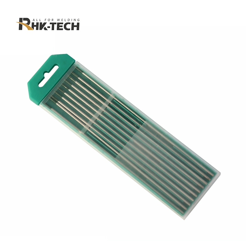 Rhk Wp20 Green Arc Stability 1.0 1.6 2.0 2.4 3.2mm TIG Welding Aluminum Workpiece Pure Tungsten Electrode Rod