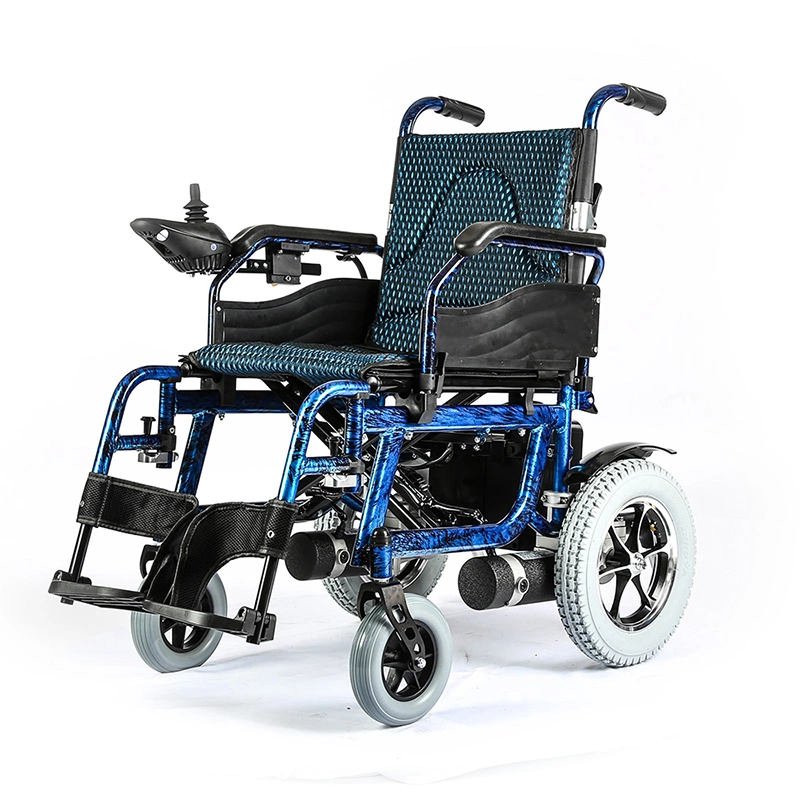 Competitive Price and New Design for Topmedi Humanized Design Lightweight Disabled Foldable Power Electric Wheelchair