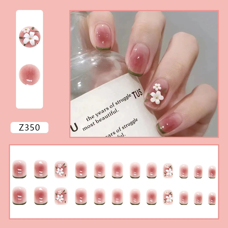 2023 Color-Changed decorações 5pétalas de flores de resina de Arte de unhas Buquês Macaroon Mix de flores UV unha Kit de acessórios 3D