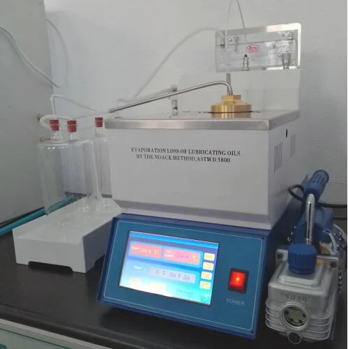 Medidor de perdas por evaporação de óleo lubrificante ASTM D5800 para laboratório (Método Noack A)