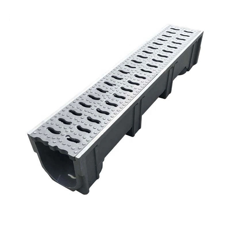 Customized SMC Composite Drain Channel Outdoor Floor Drainage Trench Plastic Ditch Linear Drain Channel Gully Grating