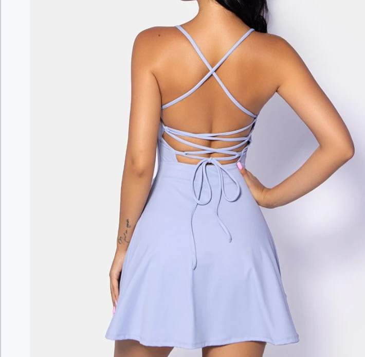 Wholesale/Supplier 2023 New Singlet Camisole Dress+Shorts Sports Strappy Back Sexy Skirt Shorts Streetwear Swimwear Holiday Causal Office Wear Suit