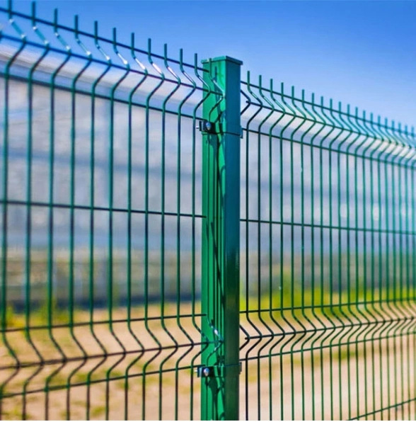 3D Curved PVC Coated Hot-Dipped Galvanized Welded Wire Mesh Fence for Security Gardening Airport Construction