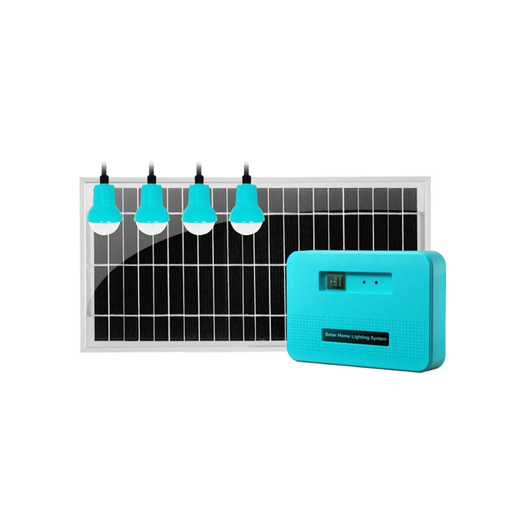 El sistema de hogar solar de 4-Light off-Grid más rentable con Móvil Función de carga del teléfono