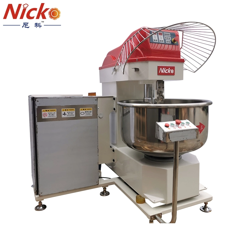 Hornear la masa de la máquina comercial panadería Kneader Mini Pizza mezclador, Cocina Eléctrica de 125kg de harina Amasadora de espiral