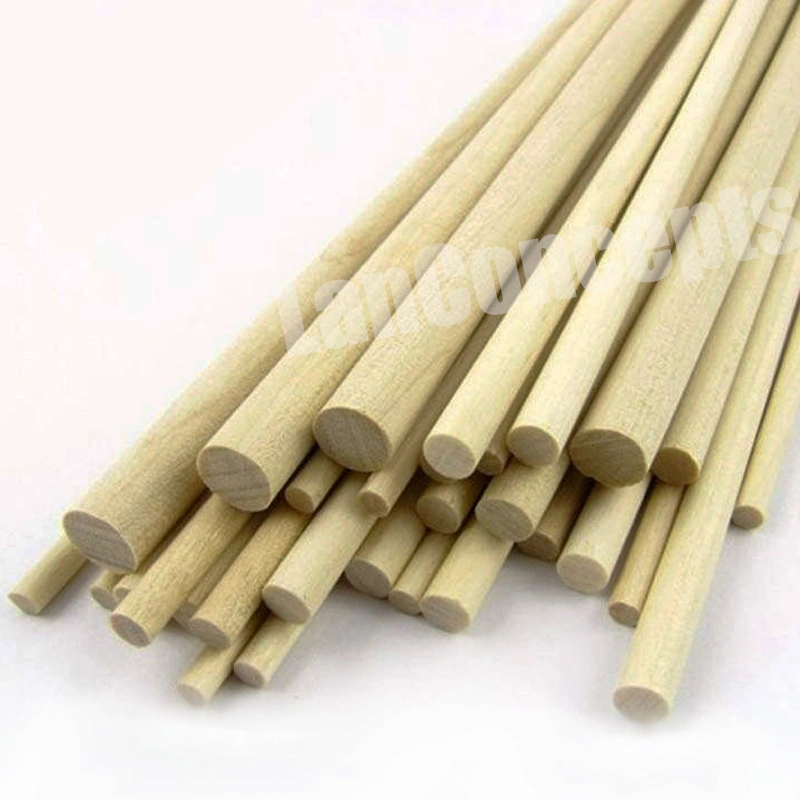 Colorful Wood Stick Round Sticks Wooden Icecream Stick Kids DIY Crafts Model Tools 150X5mm