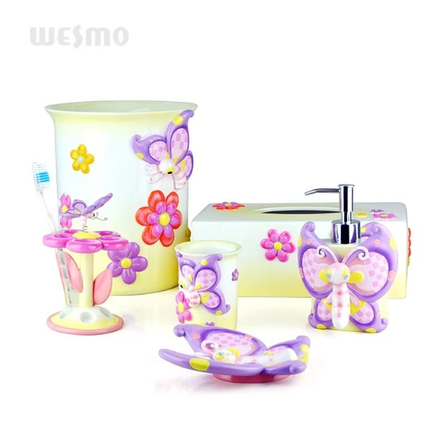 Lovely Polyresin Bathroom Accessories for Christmas Gift