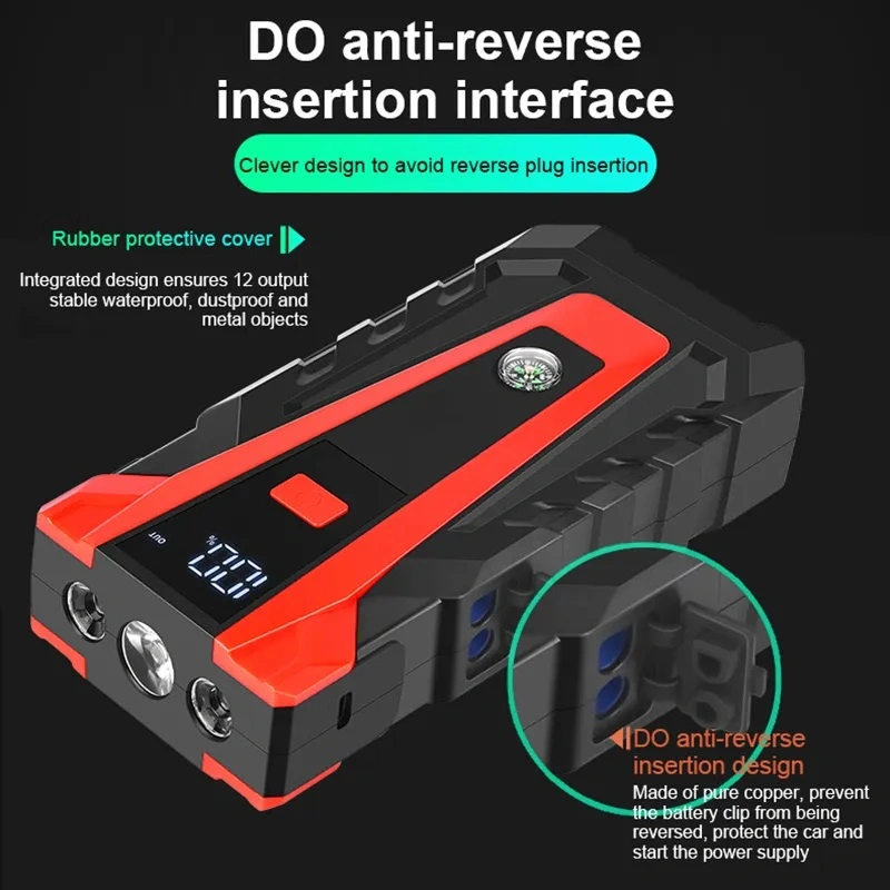 Cheap Portable Car Power Bank Battery Booster Pack Auto with Light