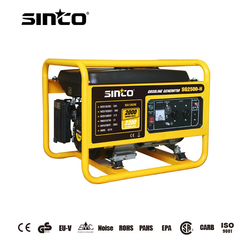 Sinco Power 2kw/2.2kw Small Plastic Portable Petrol Gas Gasoline Generator