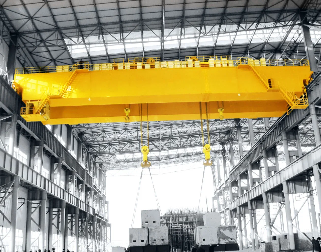 32 Ton 30m Span Remote Control Overhead Crane