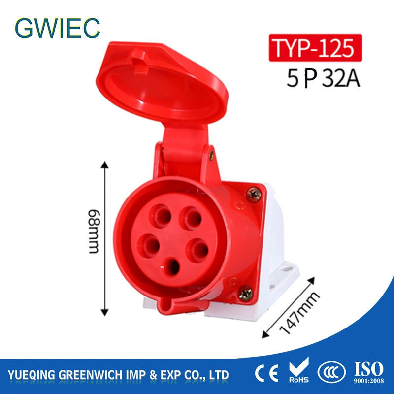 AC/DC Gwiec 32AMP Male Female Industrial Plug and Socket with Low Price