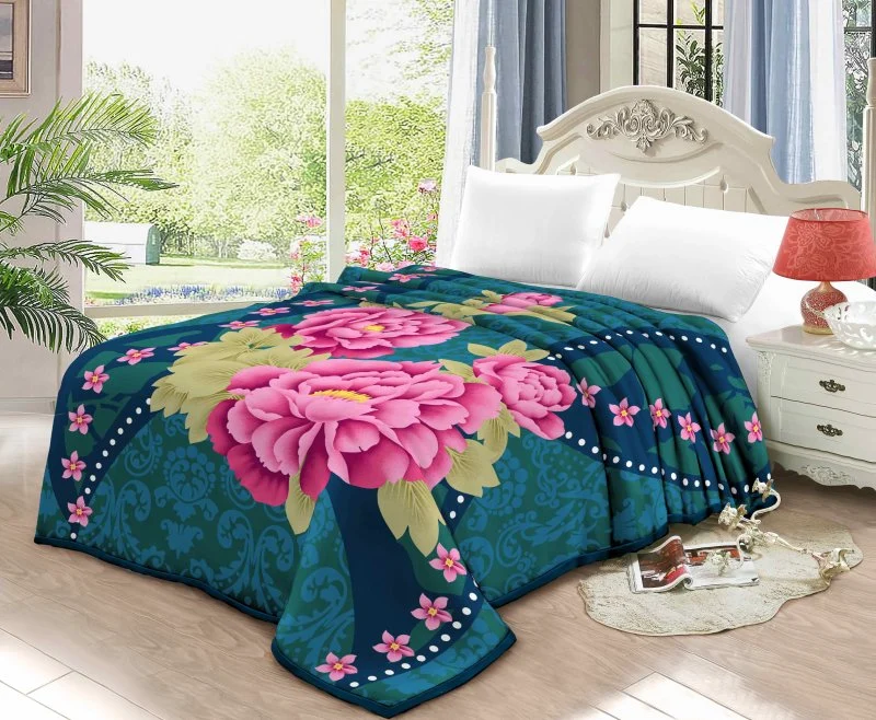 Truelove Vison Vison Raschel moelleux en duvet Set Home lit faux Vison gaufré pondérée des couvertures de lit en bonneterie jeter Jacquard lourde couche