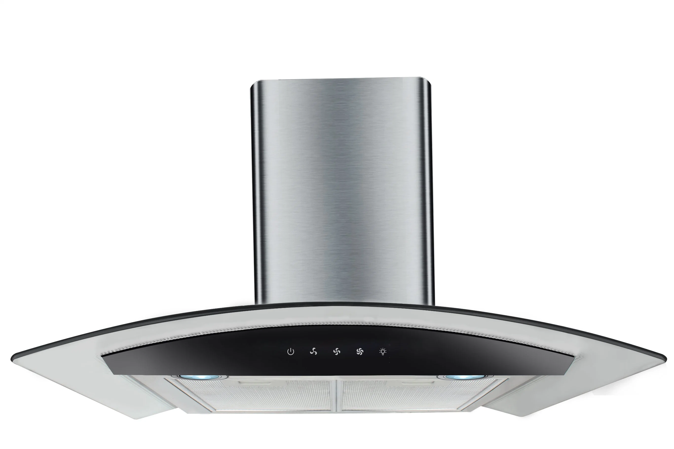 New Design Arc-Shaped Smoke Extractor Kitchen Cooker Chimney Hood