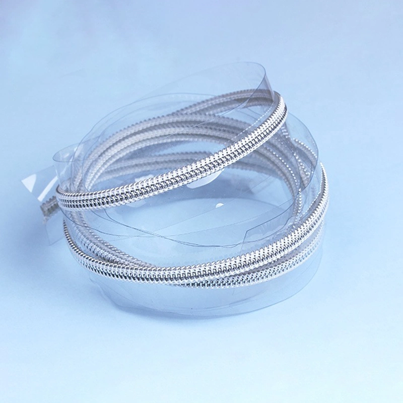 Hot-Sale 5# TPU EVA PVC Transparent Zipper White Tape Clear Long Chain Nylon Zipper for Fashion Bag