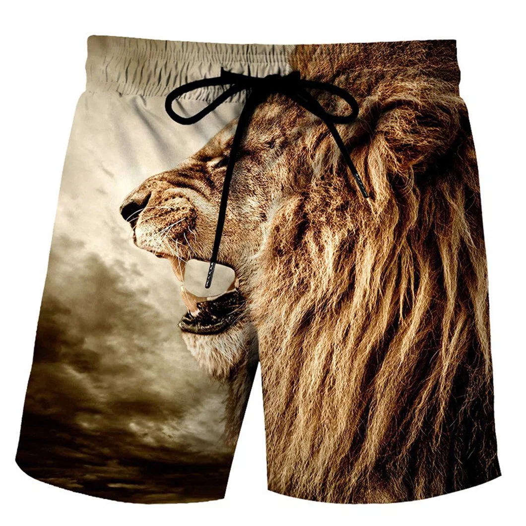 Customized Logo Men Swim Trunks Quick Dry Outdoor Beach Shorts Board Shorts Swimwear for Men