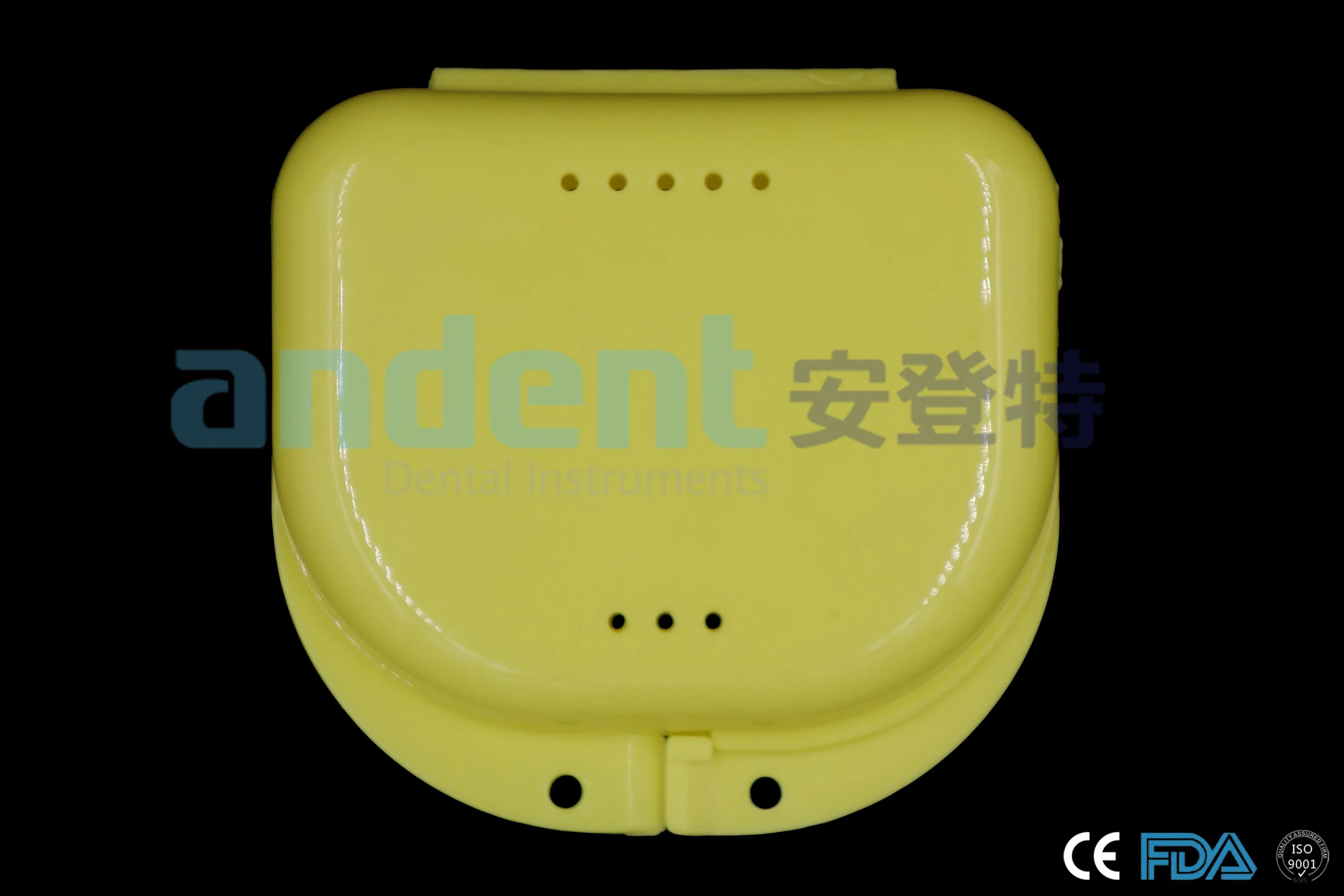 Hot Sale Denture Box with Slot/Colorful Retainer Case with Hole