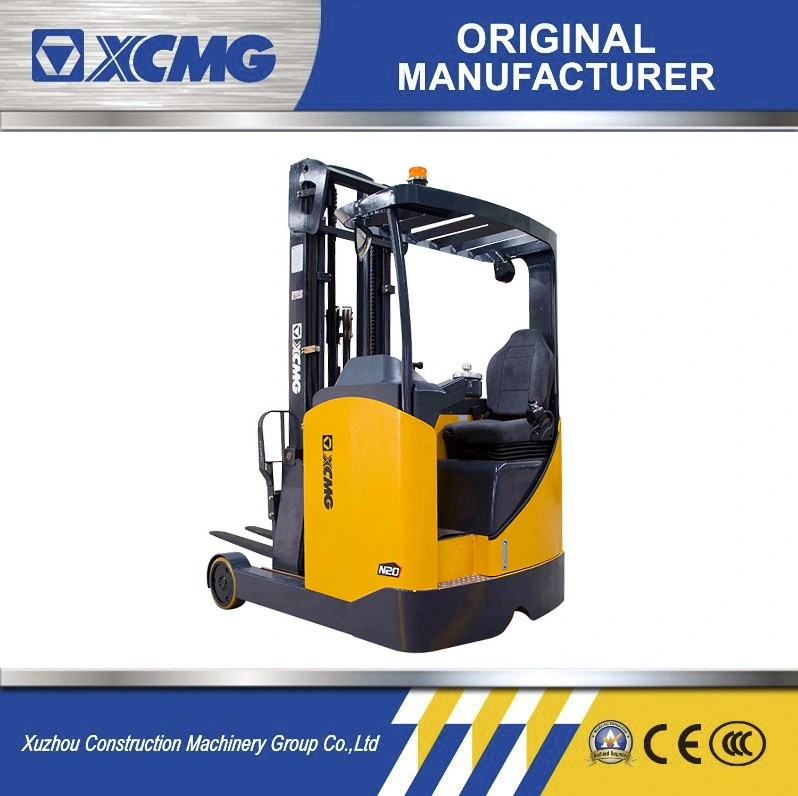 XCMG Official 1,8 carretilla elevadora hidráulica de alcance Fbrs18-AZ1 China Doble alcance Forklift con 3 fase de precios de mástil