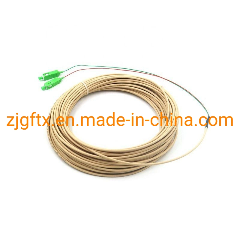 Optical Fiber 2 Core FTTH Drop Cable Single Mode Fiber Optical Pigtail