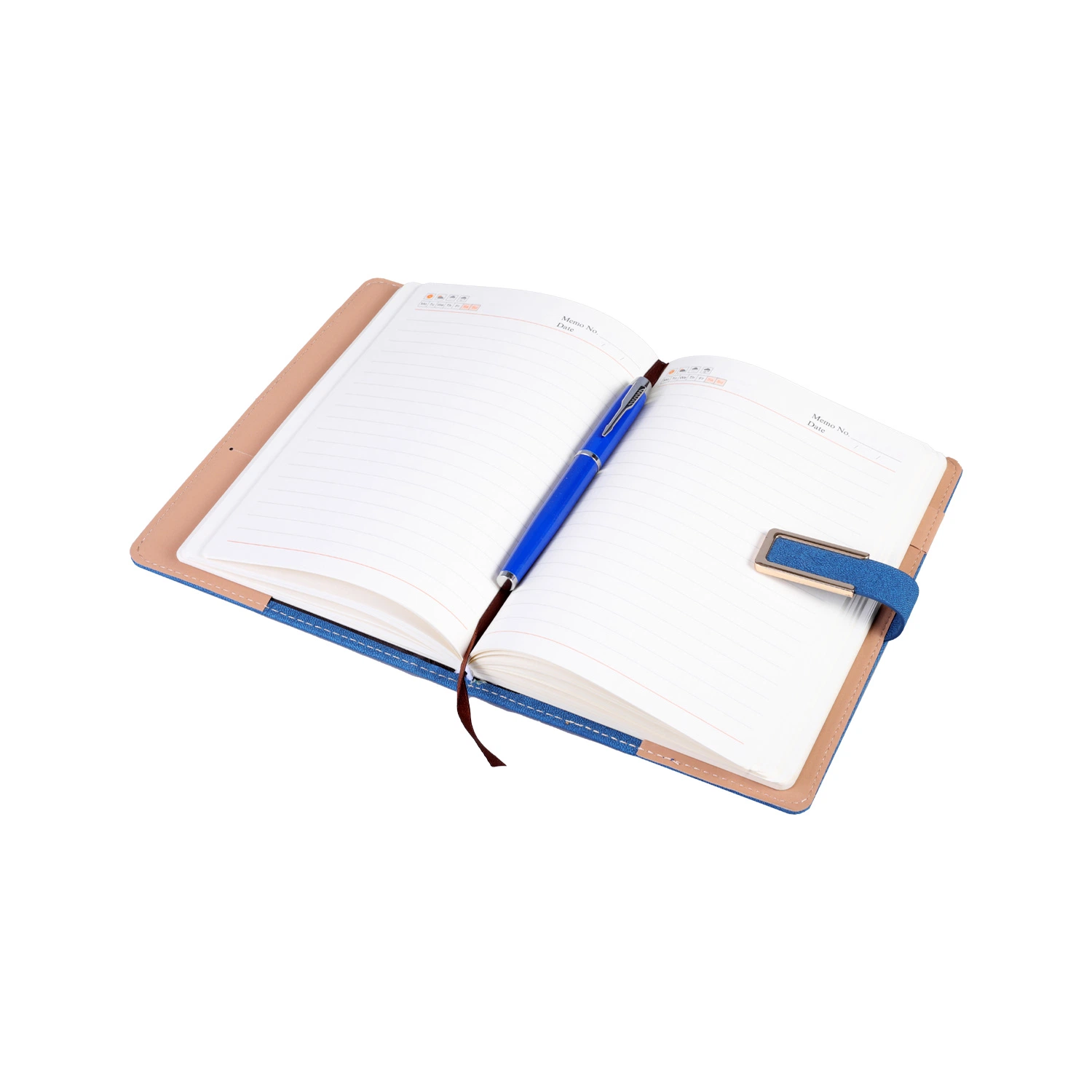 Exquisite PU Leather A5 Sublimation Blanks Journa Notebook with Pen