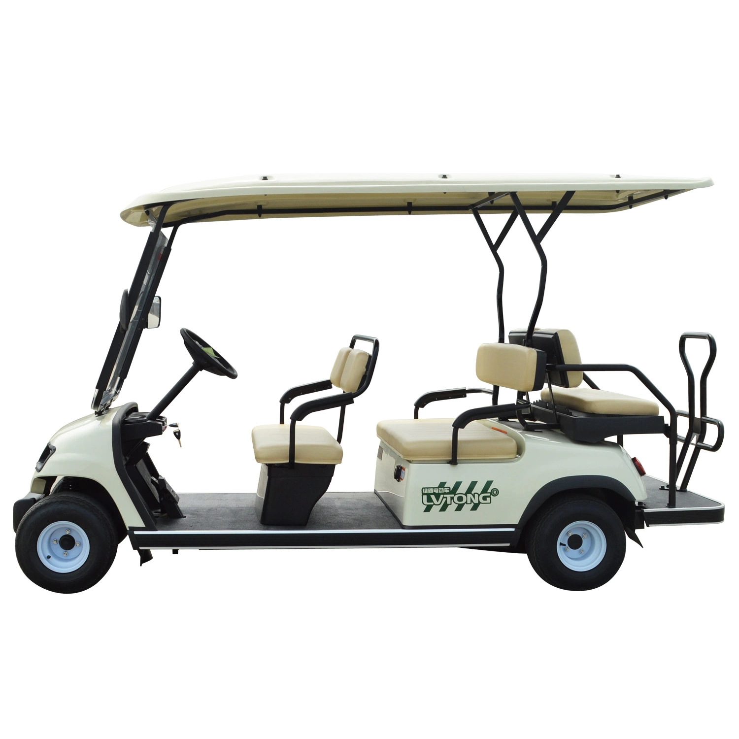 Promotional Good Quality Comfortable Leather Seat Six Passengers Electric Golf Cart (LT-A4+2)