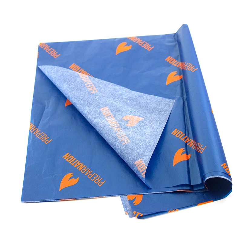 Customized Two-Tone Garment Blue Gold Wrapping Tissue Paper for Packaging