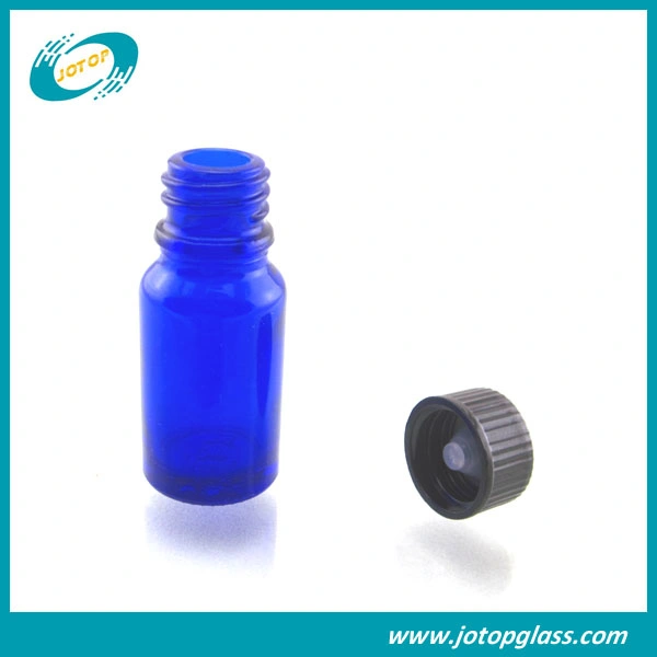 10ml Blue Essential Oil Bottle with 18-400 Phenolic Cap