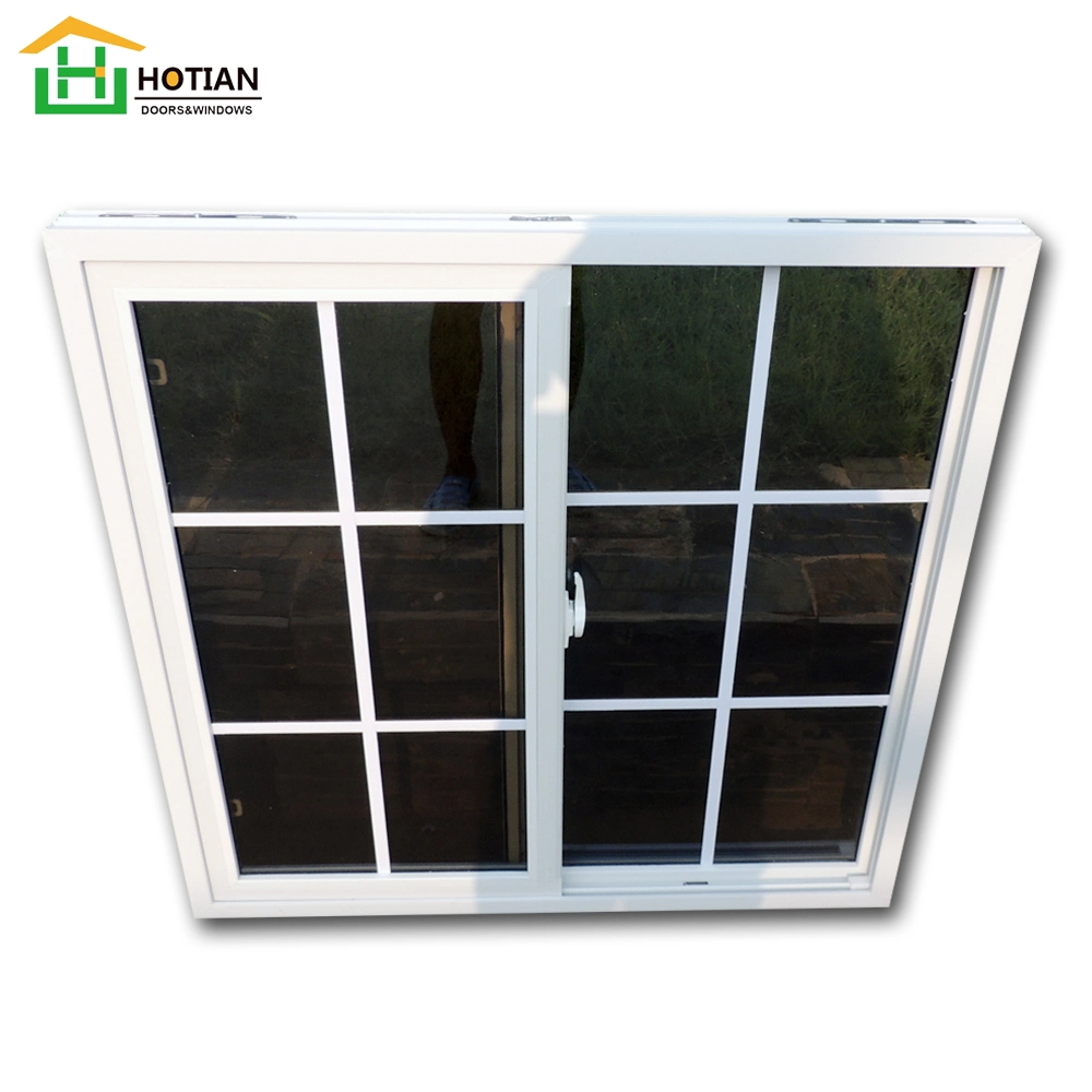 Double Sliding PVC Windows Custom Design PVC Plastic Windows and Doors Manufacture