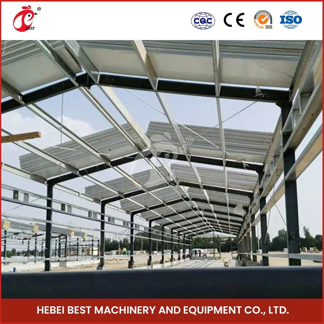 Bestchickencage Steel Poultry House China Low-Cost Steel Prefab Poultry House Supplier Wholesale/Supplier High Rigid Steel Structure Chicken Farm