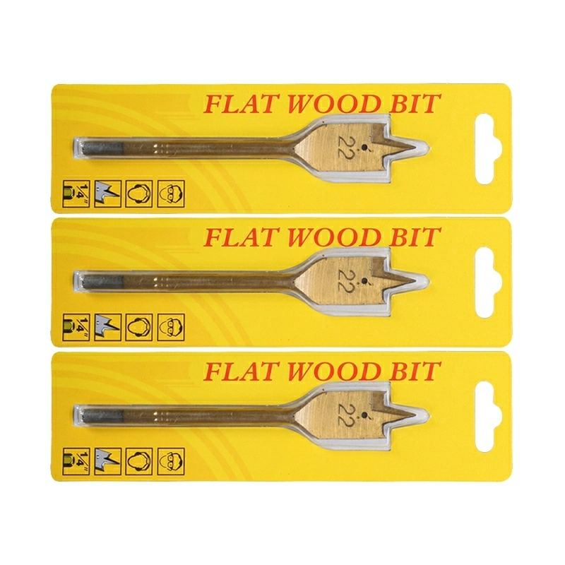 6PCS 10-25mm Flat Spade Wood Drill Hex Shank Woodworking Spade Drill Bit