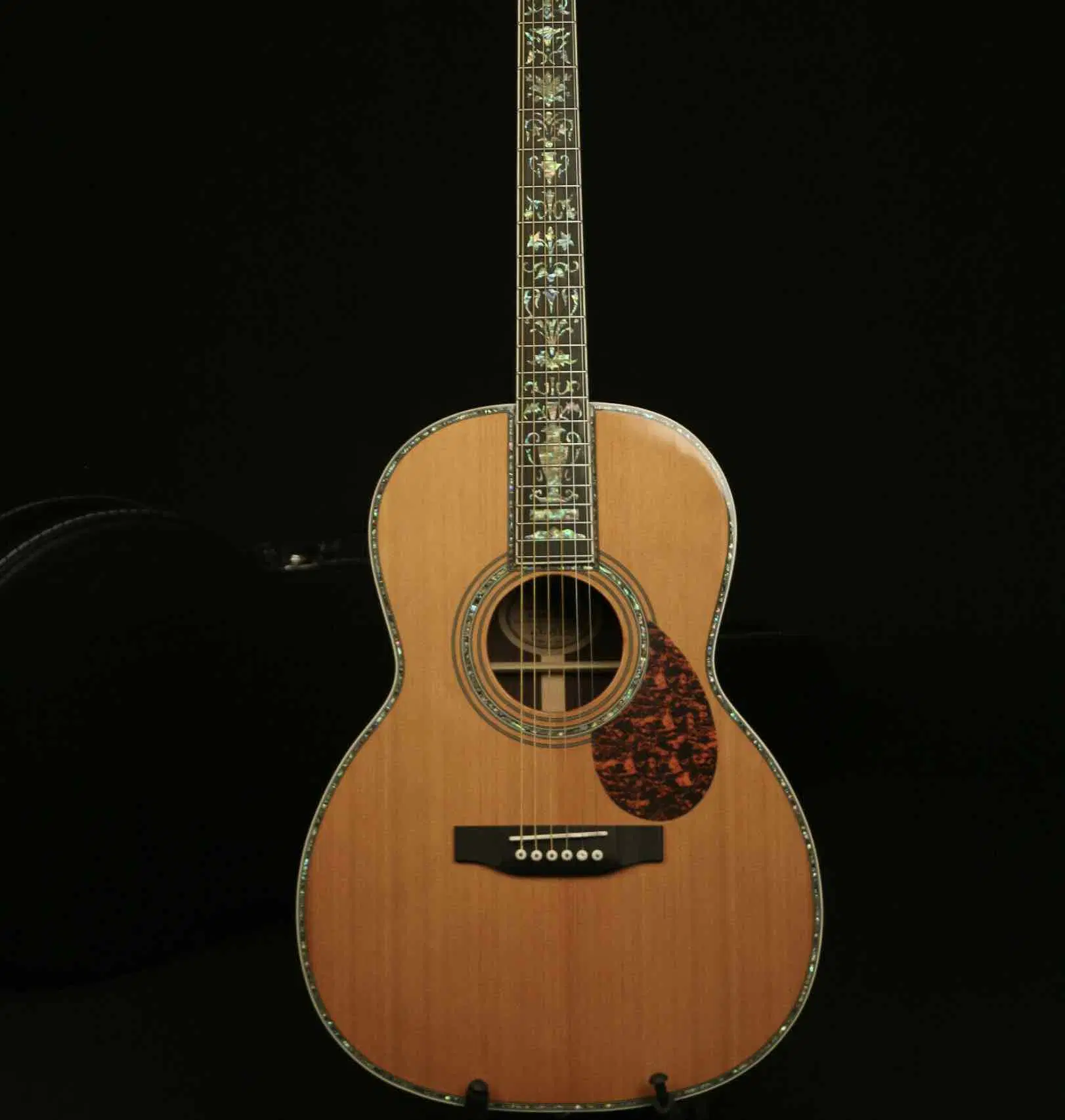 Custom Grand Aaaa Ooo45s Acoustic Guitar All Solid Cedar Wood Abalone Binding