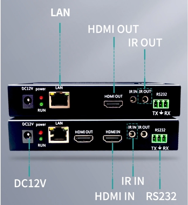 Latest Support Poe Hdbaset Extender 70m HDMI Hdbaset with RS232, HDMI Cable 4K HDMI Extender