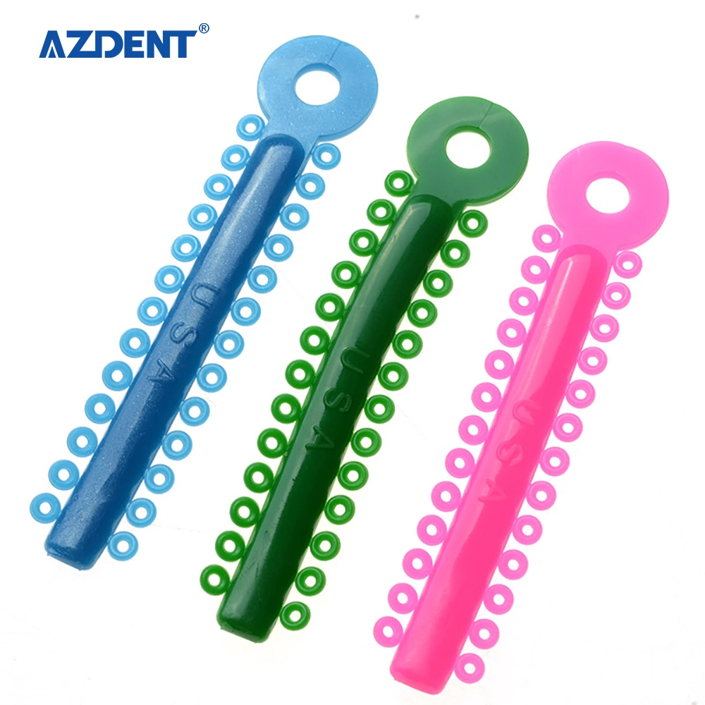 Azdent Dental Mixed Color Strip Shaped Orthodontic Ligature Tie 1014PCS/Bag