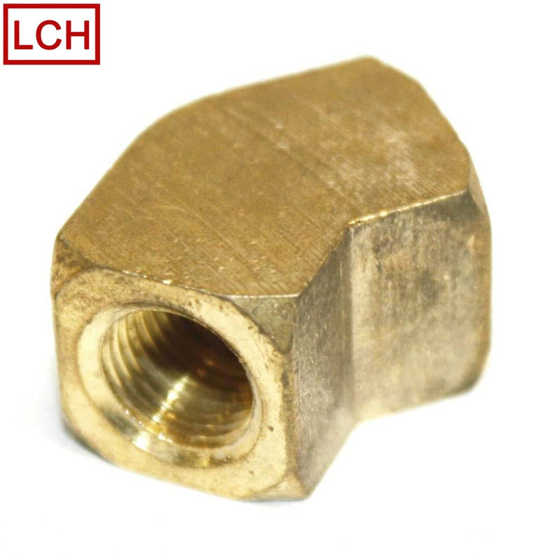 Customized CNC Brass Street Pipe Elbow Fitting