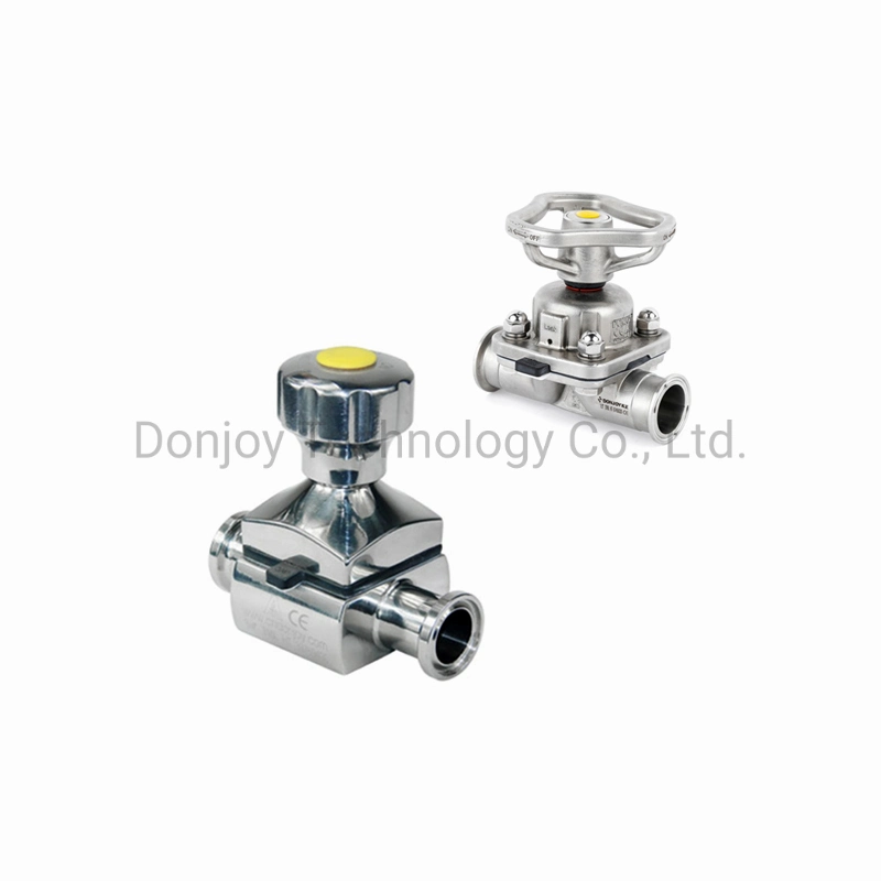 Sanitary Tri-Clamp Bpe Stainless Steel Diaphragm Valve For Pharmacy Industry