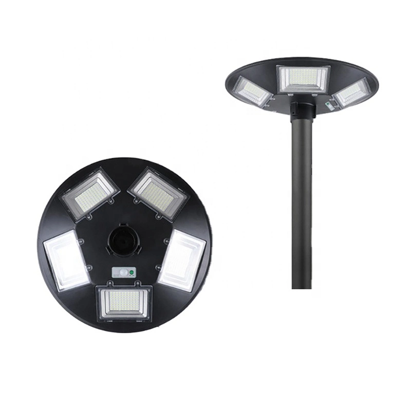 Gare de triage en plastique de plein air de chargement automatique du capteur radar de lumière LED 500W Lumière solaire de jardin