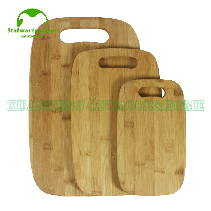 Conjunto de placas de corte de queijo Bamboo Multifunctional Hot Sales Premium com Faca de queijo