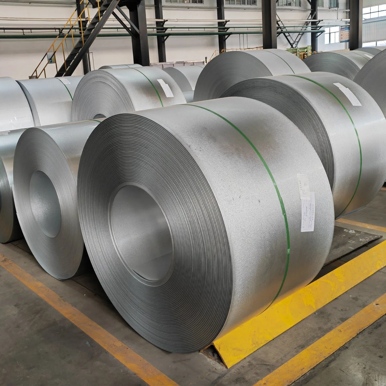 DX51D Z275 Z350 heiß getauchte galvanisierte Stahlspule Galvalume Steel Coil Aluzinc Az150 Stahl Verzinkte Blechproduktion Plantmetal Dachplatten Gebäude Material