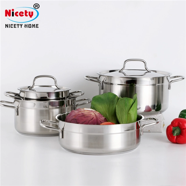 High quality/High cost performance  Kitchen Pot Cookware Set Stainless Steel Cooking Pot Cookware Set Stainless Steel Pot Sets for Cooking