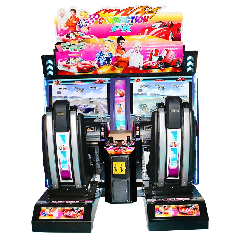 Coin Operated 2 Person HD Indoor Driving Racing Simulator Arcade Game Machine