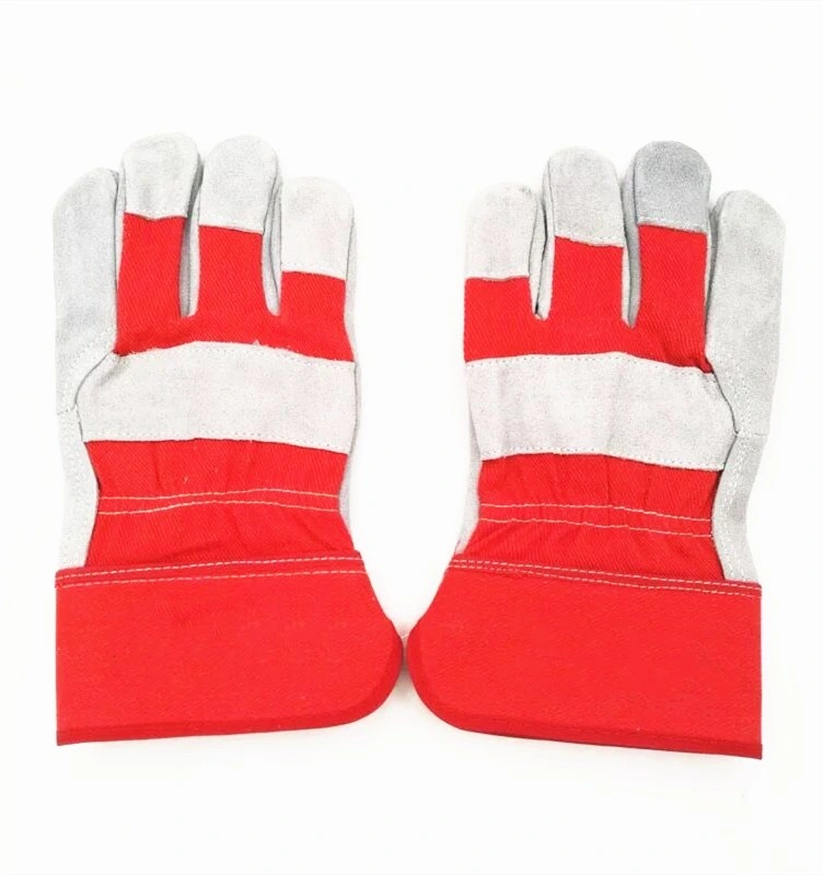 Men Leather Gloves Working Gloves Leather Labor Gloves in Guangzhou