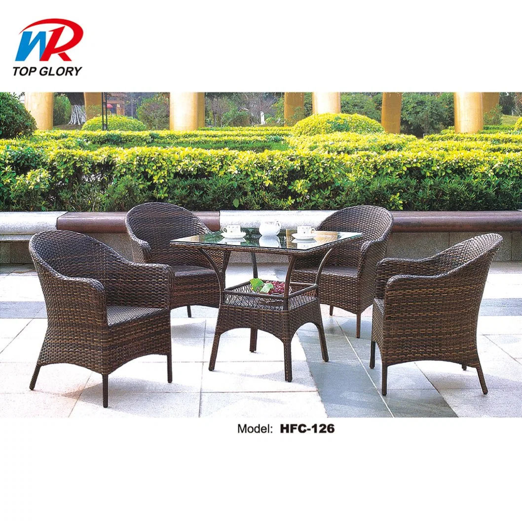 Chinese Modern Leisure Outdoor Garden Patio Restaurant Home Living Room Table Wicker Rattan Sofa Aluminum Metal Interior Living Room Bar Dining Furniture