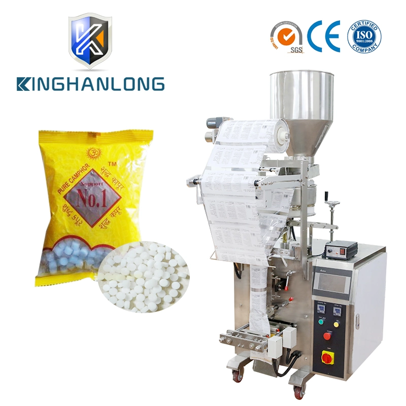 Hot Sale Automatic Camphor Polyresin Camphor/ Camphor Tablets Form Fill Seal Wrapping Flow Packaging Packing Filling Sealing Machine